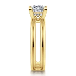 Online Gabriel & Co. Oksana - 14K Yellow Gold Split Shank Princess Cut Diamond Engagement Ring