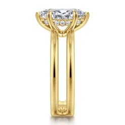 Outlet Gabriel & Co. Oksana - 14K Yellow Gold Split Shank Marquise Shape Diamond Engagement Ring