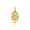 Discount Gabriel & Co. Oval 14K Yellow Gold Virgin Mary Pendant