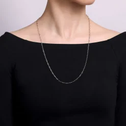 Best Gabriel & Co. Paperclip Necklace 925 Sterling Silver Link