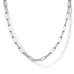 Best Gabriel & Co. Paperclip Necklace 925 Sterling Silver Link