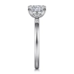 Discount Gabriel & Co. Paula - 14K White Gold Cushion Cut Diamond Engagement Ring