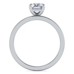 Clearance Gabriel & Co. Paula - 14K White Gold Emerald Cut Diamond Engagement Ring