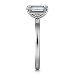Online Gabriel & Co. Paula - 14K White Gold Emerald Cut Diamond Diamond Engagement Ring
