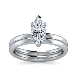 Discount Gabriel & Co. Paula - 14K White Gold Marquise Shape Diamond Engagement Ring