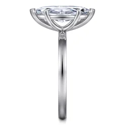 Discount Gabriel & Co. Paula - 14K White Gold Marquise Shape Diamond Engagement Ring