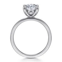 Discount Gabriel & Co. Paula - 14K White Gold Oval Diamond Engagement Ring