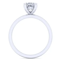 Discount Gabriel & Co. Paula - 14K White Gold Oval Diamond Engagement Ring