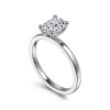 New Gabriel & Co. Paula - 14K White Gold Oval Diamond Engagement Ring