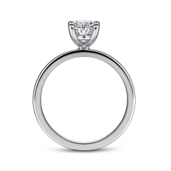 New Gabriel & Co. Paula - 14K White Gold Oval Diamond Engagement Ring