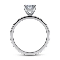 New Gabriel & Co. Paula - 14K White Gold Oval Diamond Engagement Ring