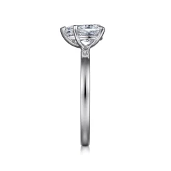Sale Gabriel & Co. Paula - 14K White Gold Pear Shape Diamond Engagement Ring