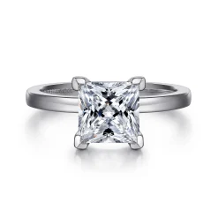 Online Gabriel & Co. Paula - 14K White Gold Princess Cut Diamond Engagement Ring