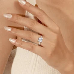 Online Gabriel & Co. Paula - 14K White Gold Princess Cut Diamond Engagement Ring