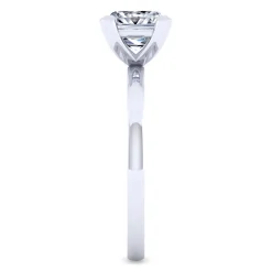 Discount Gabriel & Co. Paula - 14K White Gold Princess Cut Diamond Engagement Ring