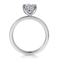 Outlet Gabriel & Co. Paula - 14K White Gold Round Diamond Engagement Ring