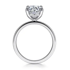 Outlet Gabriel & Co. Paula - 14K White Gold Round Diamond Engagement Ring