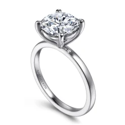 Sale Gabriel & Co. Paula - 14K White Gold Round Diamond Engagement Ring