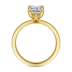 Sale Gabriel & Co. Paula - 14K Yellow Gold Emerald Cut Diamond Engagement Ring
