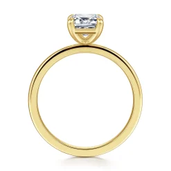 Sale Gabriel & Co. Paula - 14K Yellow Gold Emerald Cut Diamond Diamond Engagement Ring