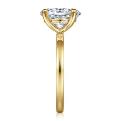 New Gabriel & Co. Paula - 14K Yellow Gold Oval Diamond Engagement Ring