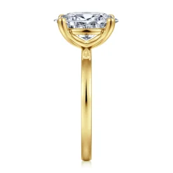 Hot Gabriel & Co. Paula - 14K Yellow Gold Oval Diamond Engagement Ring