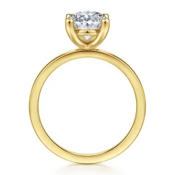 Hot Gabriel & Co. Paula - 14K Yellow Gold Oval Diamond Engagement Ring