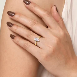 Online Gabriel & Co. Paula - 14K Yellow Gold Pear Shape Diamond Engagement Ring