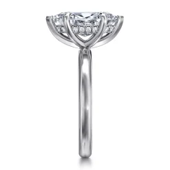 Outlet Gabriel & Co. Peace - 14K White Gold Marquise Shape Diamond Engagement Ring