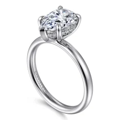 Online Gabriel & Co. Peace - 14K White Gold Pear Shape Diamond Engagement Ring