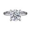 Best Gabriel & Co. Peace - 14K White Gold Round Solitaire Diamond Engagement Ring