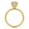Hot Gabriel & Co. Peace - 14K Yellow Gold Marquise Shape Diamond Engagement Ring