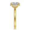 Gabriel & Co. Peace - 14K Yellow Gold Oval Diamond Engagement Ring
