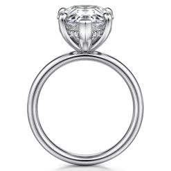 Hot Gabriel & Co. Peace - 14K Yellow Gold Pear Shape Diamond Engagement Ring