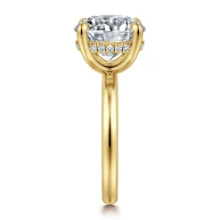Online Gabriel & Co. Peace - 14K Yellow Gold Round Diamond Engagement Ring