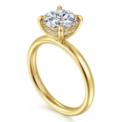 Online Gabriel & Co. Peace - 14K Yellow Gold Round Diamond Engagement Ring