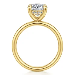 Online Gabriel & Co. Peace - 14K Yellow Gold Round Diamond Engagement Ring