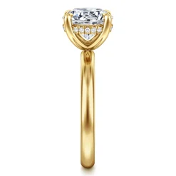 Online Gabriel & Co. Peace - 14K Yellow Gold Round Diamond Engagement Ring