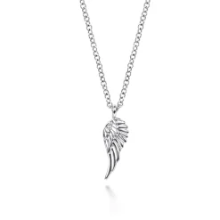 Clearance Gabriel & Co. Pendant Necklace Angel Wings 925 Sterling Silver
