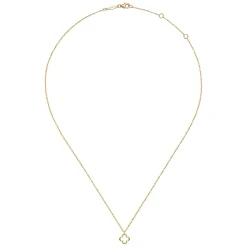 Gabriel & Co. Pendant Necklace Clover 14K Yellow Gold