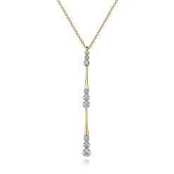 Discount Gabriel & Co. Pendant Necklace Drop 14K Yellow Gold Diamond 0.35ct