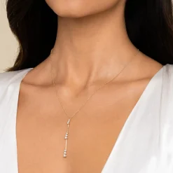 Discount Gabriel & Co. Pendant Necklace Drop 14K Yellow Gold Diamond 0.35ct
