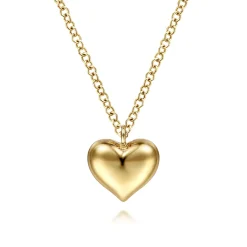 Hot Gabriel & Co. Pendant Necklace Heart 14K Yellow Gold