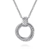 New Gabriel & Co. Pendant Necklace 14K Yellow Gold and 925 Sterling Silver Bujukan