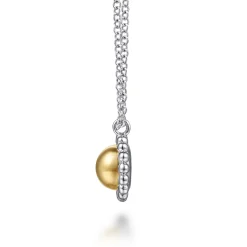 Best Gabriel & Co. Pendant Necklace 14K Yellow Gold and 925 Sterling Silver