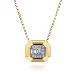 Clearance Gabriel & Co. Pendant Necklace 14K Yellow Gold Diamond 0.3ct