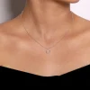 Discount Gabriel & Co. Pendant Necklace 925 Sterling Silver Diamond 0.03ct