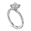 Sale Gabriel & Co. Perry - 14K White Gold Round Diamond Engagement Ring