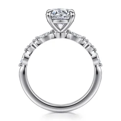 Sale Gabriel & Co. Perry - 14K White Gold Round Diamond Engagement Ring