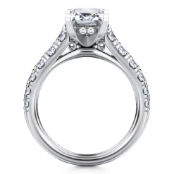 Clearance Gabriel & Co. Piper - 14K White Gold Emerald Cut Diamond Engagement Ring